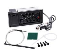 Wanjorlay Ramassage PiéZo D'éGaliseur D'éGaliseur 4 Bandes pour Accordeur D'Amplificateur de PréAmpli Guitare Acoustique EQ-7545R
