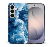 WANKBLC Compatible avec Samsung Galaxy S26 Plus - Coque mate pour fille et garçon - Design intégral en silicone souple - Protection contre les chutes et les rayures - Motif abstrait vaste océan