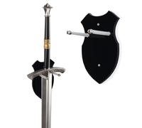 WANLIAN Épée murale support d’épée crochet mural affichage cintre support mural pour épée poignard hache keyblade pas d’épée-affichage vertical (Noir 1 set)