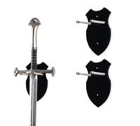 WANLIAN Épée murale support d’épée crochet mural affichage cintre support mural pour épée poignard hache keyblade pas d’épée-affichage vertical (Noir 2 set)