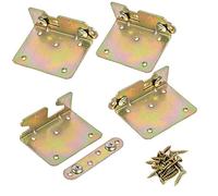 WANLIAN Lot de 4 supports pour rail de lit avec vis