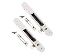 WANLIAN Porte Coulissante Fenêtre Crochet Serrure Serrure de Porte Coulissante Longue 197 X large 28 mm (Blanc 2)
