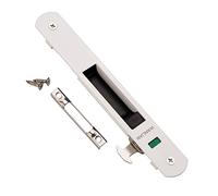 WANLIAN Porte Coulissante Fenêtre Crochet Serrure Serrure de Porte Coulissante,Longue 197 X large 28 mm (Blanc)