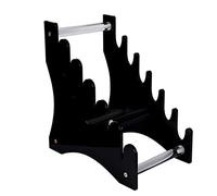 WANLIAN porte couteau,étagère de présentation pour 6 couteaux,Support de poignard pour exposer des couteaux de collection (Noir)