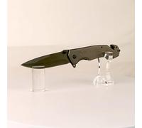 WANLIAN Présentoir à couteaux en acrylique pour poignards, couteaux pliants et petites lames - Support cylindrique pour décoration d'intérieur (1 ensemble)