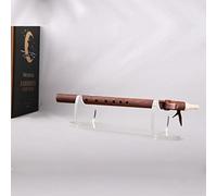 Wanlian Présentoir de flûte de bureau en acrylique pour flûte indienne (transparent)