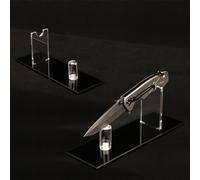 WANLIAN Support à couteaux, support de couteau unique, présentoir à couteaux en acrylique, présentoir à couteaux de collection, présentoir de collection de couteaux, pour décoration de la maison (noir