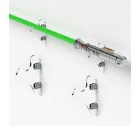 WANLIAN Support de Sabre Laser, Support de Sabre Laser Mural, Convient pour FX Support de Sabre Laser, épée, Sabre Laser et Sabre Laser Star Wars 1 Une Paire (Transparent)