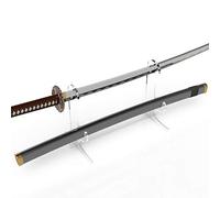 WANLIAN Support d'épée de samouraï en acrylique à deux niveaux - Support de bureau pour toutes les épées (transparent)