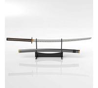 WANLIAN Support d'épée en acrylique à deux niveaux pour épée de samouraï - Support pour épée de bureau - Prend en charge toutes les épées (noir)