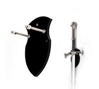WANLIAN Support d'épée Support Katana Rembourré Stand Samurai Support d'épée Présentoir Katana Forme de Bouclier en Acrylique