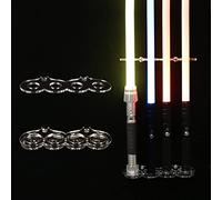 WANLIAN Support mural en acrylique pour sabre laser - 4 trous - Transparent