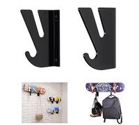 WANLIAN Support mural pour skateboard, skateboard, étagère murale avec crochet de rangement, support mural pour longboard, skateboard, snowboard