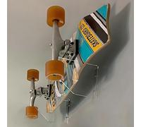 WANLIAN Support Mural pour Skateboard, Support Mural pour Skateboard, Support Mural (Transparent, 1 Paire)
