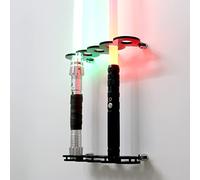WANLIAN Support Mural Vertical pour Sabre Laser - Support de Lévitation Compatible avec Épée - Noir - 5 Trous