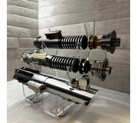 WANLIAN support pour sabre et laser, support d'épée, pour affichage horizontal de trois sabres laser ou épées (transparent)