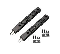 WANLIAN YUE Lot de 2 boulons encastrés de porte - 15,2 cm - Verrous de porte de sécurité dissimulés pour portes françaises, portes composites, portes en bois, portes doubles, portes factices, loquets