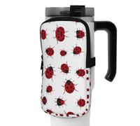 WANLON Seven Star Ladybird Sac de sport polyvalent pour bouteille de sport, idéal pour la marche, la randonnée, le yoga, la gym, résistant à l'eau et aux chocs, Noir , S, Porte-cartes de visite