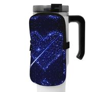 WANLON Shooting Star Heart Sac de sport polyvalent pour bouteille de sport - Idéal pour la marche, la randonnée, le yoga, la gym - Résistant à l'eau et aux chocs, Noir , M, Porte-cartes de visite