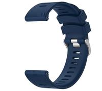 Wanme 20mm Bracelet Compatible avec Garmin Venu Sq 2/Venu/Venu Sq/Venu Sq 2 Music/Venu 2 Plus/Vivoactive 5/3, Classic Stripe Texture Design, Silicone Bracelet pour Forerunner 645/245 (Bleu Nuit)