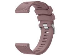 Wanme 20mm Bracelet Compatible avec Garmin Vivoactive 5/Vivoactive 3/Vivomove Sport/Venu Sq 2/Venu/Venu Sq, Classic Stripe Texture Design, Silicone Bracelet pour Forerunner 645/245 (Fumer Violet)