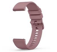 Wanme 22mm Bracelet de Montre en Silicone, Souple Bracelet de Replacement en Dégagement Rapide avec Boucle en Même Couleur Homme Femme 22mm, Smoke Purple