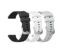 Wanme 3 Pièces Bracelet pour Garmin Vivoactive 4S / Vivomove 3S / Venu 2S / Venu 3S, Silicone Souple Bracelet pour Garmin Forerunner 265S / 255S