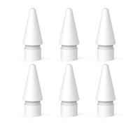 Wanme 4 Pieces Pointes Compatible pour Apple Pencil 2e Génération Apple Pencil 1re Génération, Tip de Rechange Compatible avec Apple Pencil (Blanc*6)