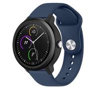 Wanme Bracelet Compatible avec Garmin Venu/Venu Sq/Garmin Vivoactive 3/Vivoactive 3 Music/Vivomove Style/Vivomove 3, Bracelet Pour Forerunner 55/Approach S12 (Bleu Marine)