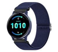 Wanme Bracelet élastique compatible avec Garmin Vivoactive 5/3, 20 mm en nylon souple pour Vivomove 3, Forerunner 245/645 Music (bleu)