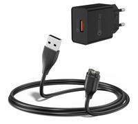Wanme Chargeur et Cable Compatible pour Garmin Fenix Garmin Fenix 8 E 7 7S | 7X, Fenix 6 6S 6X Pro, 5 5S 5X Plus, Adaptateur Secteur 18W