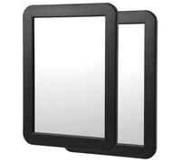 Wanmu Lot de 2 miroirs magnétiques pour casier verrouillable - 17,8 x 13,5 cm - Petit miroir pour casier d'école, casier de gymnastique, armoire de bureau, salle de bain - Accessoires de casier