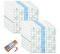 Wanmu Lot de 50 bandages adhésifs extensibles et imperméables - 10,16 x 10,16 cm - Film transparent pour le post-traitement du tatouage et la réparation de la peau - Bandages de protection