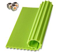 Wanmu Tapis à Sushi en Silicone Rouleau à Sushi Machine à Sushi réutilisable Fabrication de Sushi pour débutants Rouleau de Sushi Tapis en Bambou fête Pique-Nique Voyage