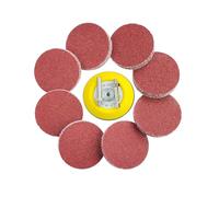 Wanmutrun 100 Pièces Papier Abrasif Set Hook and Loop 75mm Grain40 Disques Abrasifs Pour Petites Polisseuses