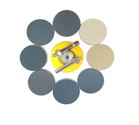 Wanmutrun 50mm Imperméable Papier Abrasif Hook and Loop 90pcs Grain400 600 800 1000 1200 1500 2000 3000 5000 7000 Carbure de Silicium Disques abrasifs Convient pour les Petites Machines à Polir