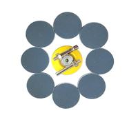 Wanmutrun 50mm Imperméable Papier Abrasif Set Hook and Loop 90pcs Grain1200 Carbure de Silicium Disques abrasifs Convient pour les Petites Machines à Polir