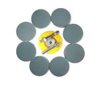 Wanmutrun 50mm Imperméable Papier Abrasif Set Hook and Loop 90pcs Grain2000 Carbure de Silicium Disques abrasifs Convient pour les Petites Machines à Polir