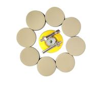 Wanmutrun 50mm Imperméable Papier Abrasif Set Hook and Loop 90pcs Grain3000 Carbure de Silicium Disques abrasifs Convient pour les Petites Machines à Polir