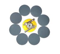 Wanmutrun 50mm Imperméable Papier Abrasif Set Hook and Loop 90pcs Grain400 Carbure de Silicium Disques abrasifs Convient pour les Petites Machines à Polir