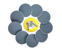 Wanmutrun 75mm Imperméable Papier Abrasif Set Hook and Loop 90pcs Grain1000 Carbure de Silicium Disques abrasifs Convient pour les Petites Machines à Polir