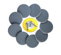 Wanmutrun 75mm Imperméable Papier Abrasif Set Hook and Loop 90pcs Grain2000 Carbure de Silicium Disques abrasifs Convient pour les Petites Machines à Polir