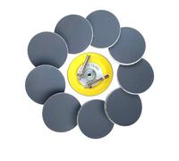 Wanmutrun 75mm Imperméable Papier Abrasif Set Hook and Loop 90pcs Grain220 Carbure de Silicium Disques abrasifs Convient pour les Petites Machines à Polir