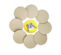Wanmutrun 75mm Imperméable Papier Abrasif Set Hook and Loop 90pcs Grain5000 Carbure de Silicium Disques abrasifs Convient pour les Petites Machines à Polir
