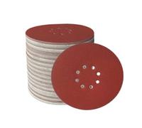 Wanmutrun Disques Abrasif 225 mm 4x 40/60/80/120/180/240/320/400 Grain Mélangé 32 Pièces Papier Abrasifs 8Trous Papier Poncer Pour ponceuse à cloison sèche