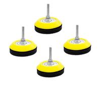 Wanmutrun Ventouse de Disque Abrasif Set 75mm Contient Tiges Connexion de 6mm, Coussins en Mousse Souple Ainsi que 4 Ventouse Papier Abrasif Convient pour Petite Polisseuse