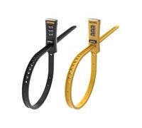 Wanmxinein OnGuard Zip 8079 Lot de 2 câbles antivol Noir/jaune 56 cm