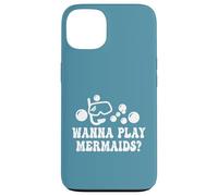 Wanna Play Mermaids? Lunettes de Natation Amusantes avec Tuba Bulles Coque pour iPhone 13