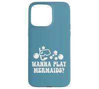 Wanna Play Mermaids? Lunettes de Natation Amusantes avec Tuba Bulles Coque pour iPhone 15 Pro Max
