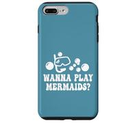 Wanna Play Mermaids? Lunettes de Natation Amusantes avec Tuba Bulles Coque pour iPhone 7 Plus/8 Plus